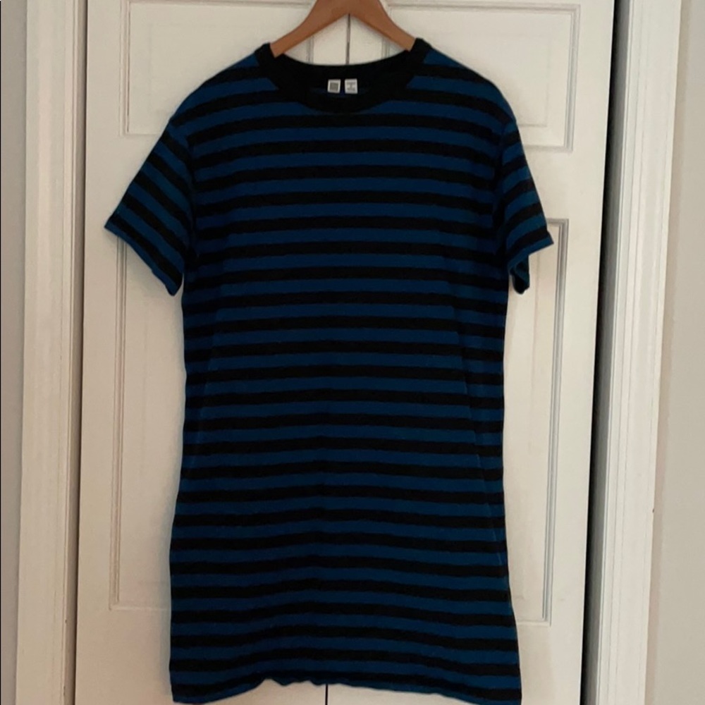 UNIQLO Black & Blue T-Shirt Dress